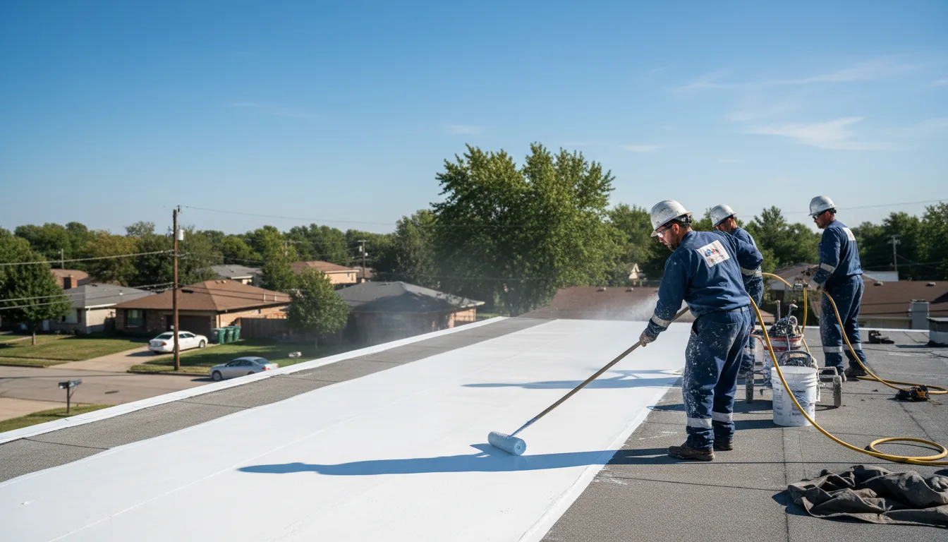 Commercial roof coating in Hoffman, NC near me